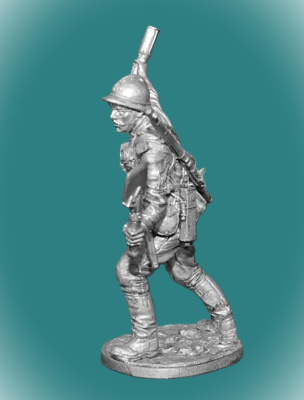 Картинка WWI-5 Оловянный солдатик гренадер штурмовой команды. Россия, 1915-17гг.., 54мм  от магазина Масштаб