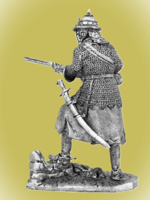 Картинка P-733 Панцирный казак польских гусар 1610 год,поход на Москву , 54мм  от магазина Масштаб