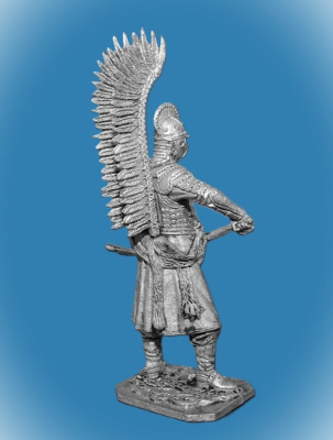 Картинка 132. Оловянный солдатик Польский крылатый гусар, 2-я пол. 17 в., 54мм  от магазина Масштаб
