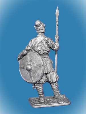 Картинка 332 Оловянный солдатик Древнерусский воин. Русь, 10 век, 54 мм  от магазина Масштаб