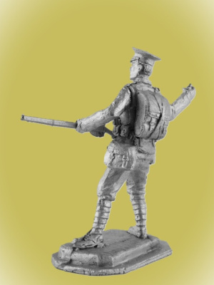 Картинка P-089 Британский рядовой с гранатой, 1915 г, 54 мм, металл  от магазина Масштаб