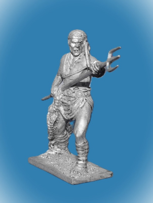 Картинка 224. Оловянный солдатик Римский гладиатор-ретиарий, 1-3 в, 54мм  от магазина Масштаб