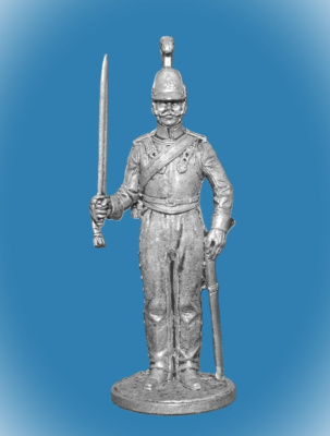 Картинка NAP-102 Оловянный солдатик Рядовой армейского кирасирского полка. Россия, 1812-14гг, 54 мм  от магазина Масштаб