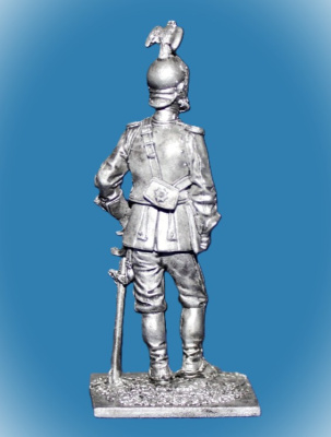 Картинка 031. Оловянный солдатик Русский офицер Лейб-Кирасирского полка, 1833-45, 54мм  от магазина Масштаб