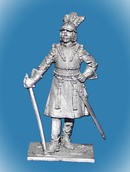 Картинка 239. Оловянный солдатик Офицер драгунских полков, 1698-1704гг. Россия, 54мм  от магазина Масштаб