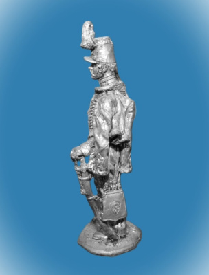 Картинка 088. Оловянный солдатик Трубач гусарского полка. Италия, 1848 г., 54мм  от магазина Масштаб