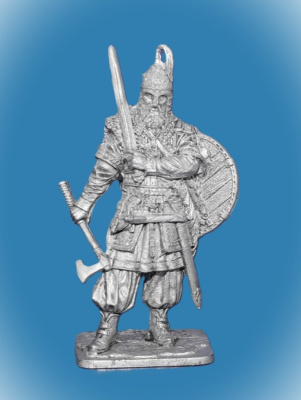 Картинка 299. Оловянный солдатик Свенельд- древнерусский княжеский воевода 920-977 гг., 54 мм  от магазина Масштаб