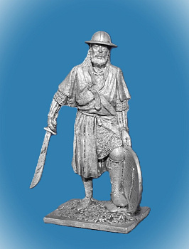Картинка 015. Оловянный солдатик Немецкий пехотинец, 14 век  от магазина Масштаб