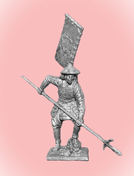 Картинка 138. Оловянный солдатик Асигару. Япония, 1500-1600 гг., 54мм  от магазина Масштаб