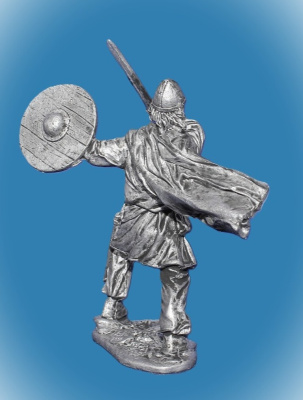 Картинка 072. Оловянный солдатик Викинг 11в, 54мм  от магазина Масштаб