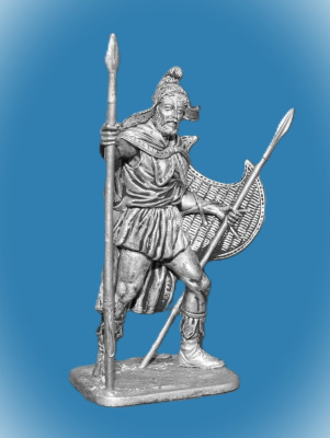 Картинка 212. Оловянный солдатик Фракийский пельтаст, 5 век до н.э., 54мм  от магазина Масштаб