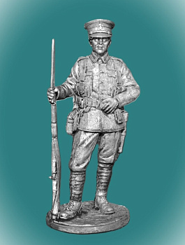 Картинка WWI -2 Оловянный солдатик Английский пехотинец. Первая Мировая война, 54мм  от магазина Масштаб