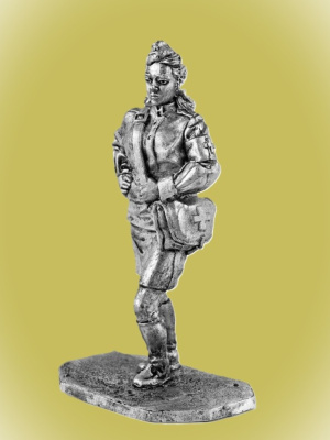 Картинка P-051 Санитарка РККА, 1943-1945 гг., 54 мм, металл  от магазина Масштаб