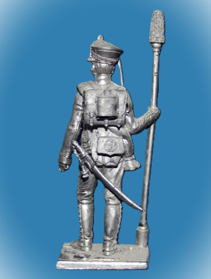 Картинка 033. Оловянный солдатик Русский бомбардир 1812-15гг, 54мм  от магазина Масштаб