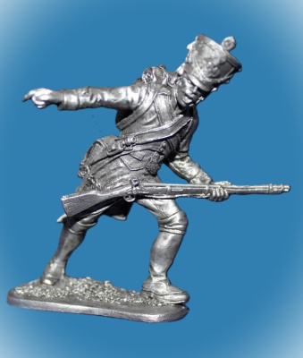 Картинка 057. Оловянный солдатик Сержант фузелеров линейной пехоты,Франция 1809г., 54мм  от магазина Масштаб