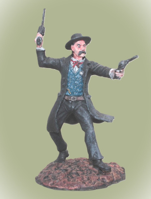 Картинка West01clr Окрашен. оловянная миниатюра Легенды Дикого Запада, Wyatt Earp- американский герой, 54 мм  от магазина Масштаб