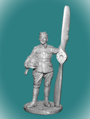 Картинка WWI -1 Оловянный солдатик Пилот авиационных частей. Россия, 1914-17 гг., 54мм  от магазина Масштаб