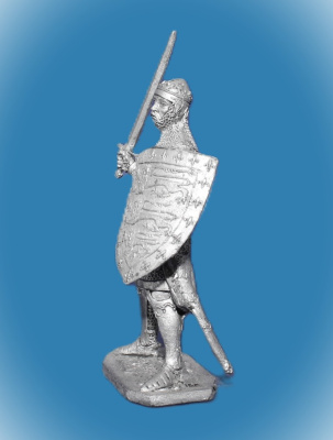 Картинка 096. Оловянный солдатик Джон Плантагенет, граф Корнуолл. Англия, 1316-36 гг., 54мм  от магазина Масштаб