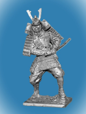 Картинка 172. Оловянный солдатик Самурай, 12 в, 54мм  от магазина Масштаб
