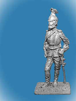 Картинка 031. Оловянный солдатик Русский офицер Лейб-Кирасирского полка, 1833-45, 54мм  от магазина Масштаб