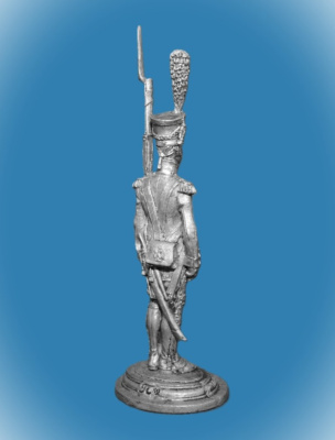 Картинка 054. Оловянный солдатик Фузелер-гренадер императорской гвардии Франция 1806-14гг, 54мм  от магазина Масштаб