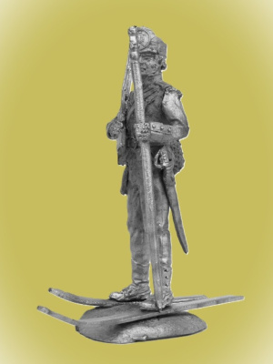 Картинка P-551 Оловянная фигура Датский лыжник-егерь, 1808 г, 54мм  от магазина Масштаб