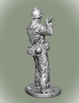 Картинка WWII-086 Оловянная фигура Краснофлотец-автоматчик, Ленинрадский фронт, 1941г. СССР,  54мм  от магазина Масштаб