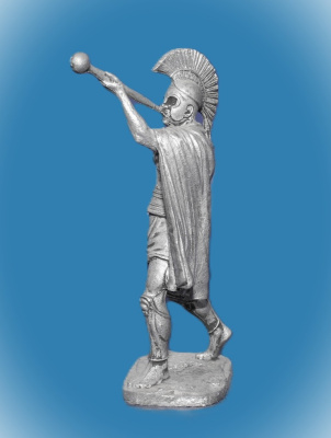 Картинка 207. Оловянный солдатик Греческий трубач, 5 век до н.э., 54мм  от магазина Масштаб