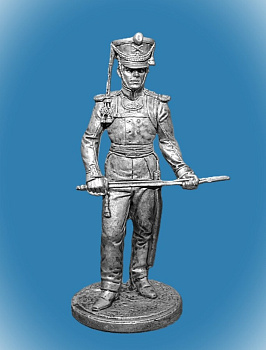 Картинка NAP-045 Оловянный солдатик Обер-офицер армейской пешей артиллерии Россия 1809-14 гг., 54 мм  от магазина Масштаб
