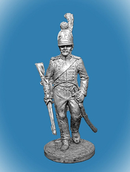 Картинка NAP-029 Оловянный солдатик Рядовой шеволежерского полка гвардии Гессен-Дармштадт 1806-12 гг., 54мм  от магазина Масштаб