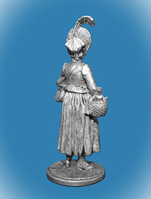 Картинка NAP-006 Оловянный солдатик Французская маркитанка 1805-15 г., 54мм  от магазина Масштаб