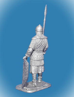 Картинка 198. Оловянный солдатик Русский пеший воин, 14-15 вв., 54мм  от магазина Масштаб