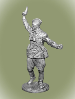 Картинка WWII-071 Комбат, капитан пехоты Красной Армии. 1941-43 гг. СССР 54 мм  от магазина Масштаб