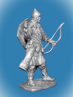 Картинка 199. Оловянный солдатик Русский лучник, 14-15 вв., 54мм  от магазина Масштаб