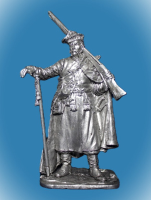 Картинка 203. Оловянный солдатик Украинский реестровый казак, 17 в, 54мм  от магазина Масштаб