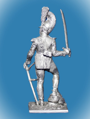 Картинка 044. Оловянный солдатик Офицер шевалежерского полка 1811-1814гг, 54мм  от магазина Масштаб