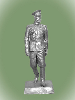 Картинка MMW0008 Оловянная миниатюра Российский император Николай II ( в фуражке), 54 мм  от магазина Масштаб