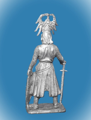 Картинка 314. Оловянный солдатик Рейнмар фон Цветер. Германия, 13 век, 54 мм  от магазина Масштаб