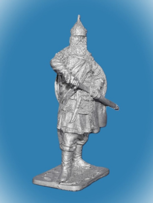 Картинка 301. Оловянный солдатик Добрыня, Воевода князя Владимира, 990 год, 54 мм  от магазина Масштаб