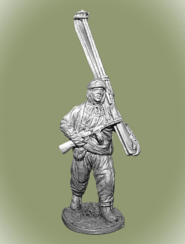 Картинка WWII-053 Автоматчик лыжных батальонов Красной Армии, 1941-44 гг. СССР  54 мм  от магазина Масштаб