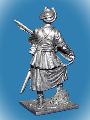 Картинка 204. Оловянный солдатик Украинский казак, 17 в, 54мм  от магазина Масштаб