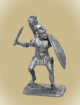 Картинка 54-30  Греческий гоплит 54 мм.  от магазина Масштаб