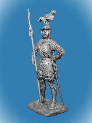 Картинка 178. Оловянный солдатик Капитан ландскнехтов, 1544 г, 54мм  от магазина Масштаб