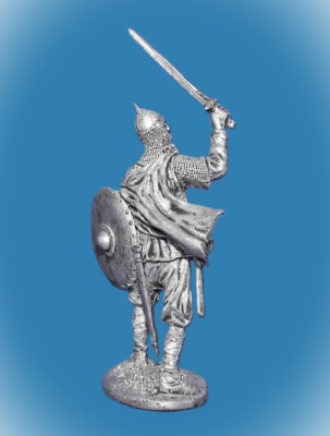 Картинка 022. Оловянный солдатик Русский богатырь 10в, 54мм  от магазина Масштаб