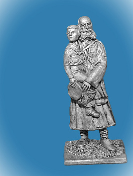 Картинка 029. Оловянный солдатик Казак Собств. Е.И.В. Конвоя с царевичем Алексеем, 1910 г., 54мм  от магазина Масштаб