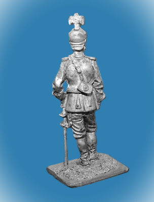 Картинка 031. Оловянный солдатик Русский офицер Лейб-Кирасирского полка, 1833-45, 54мм  от магазина Масштаб