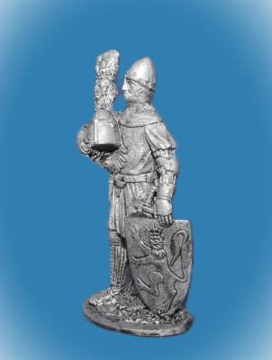 Картинка 017. Оловянный солдатик Немецкий рыцарь Гюнтер фон Шварцбург, 1345 год  от магазина Масштаб