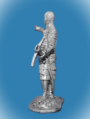 Картинка 018. Оловянный солдатик Немецкий арбалетчик, нач. 14 века  от магазина Масштаб