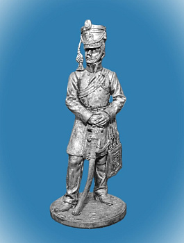 Картинка NAP-034 Оловянный солдатик Офицер гусарского полка Баден 1812 г., 54мм  от магазина Масштаб