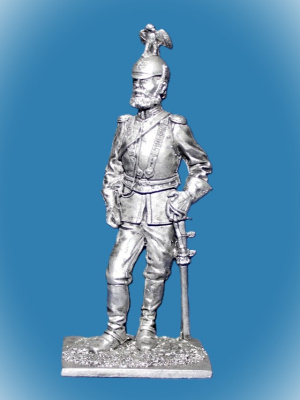 Картинка 031. Оловянный солдатик Русский офицер Лейб-Кирасирского полка, 1833-45, 54мм  от магазина Масштаб